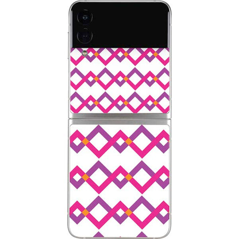 Chevron White Out Galaxy Z Flip3 5G Skin